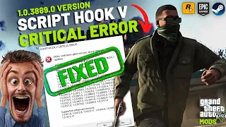 How to FIX Script Hook V Critical Error In 2 MINUTES July 2026 rockstar epic steam