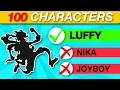 Only TRUE One Piece Fans Can Guess All 100 Characters