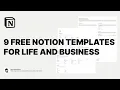 Get 9 FREE Notion Templates To Boost Productivity And Achieve Goals