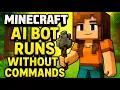 Full AI Minecraft Bot Autonomous Mining Auto Crafting and Building From Scratch