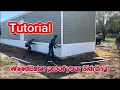 How to install a mobile home skirting kit Weed eater friendly