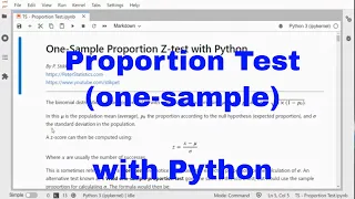 Python - One-Sample Proportion Test Score test and Wald Test