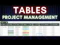 Tables in Google Sheets Project Management Table Templates Free Sample Download