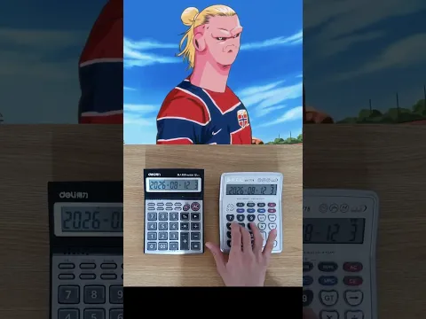 홀란드 응원가 계산기 커버 Haaland Song Calculator Cover #shorts