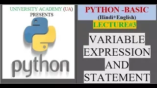 BASIC PYTHON L3 VARIABLE EXPRESSION AND STATEMENT