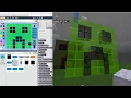 PixelArt in Scratch transferred to Minecraft EE using Code Conection