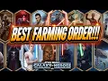 THIS is the BEST Order to Farm the SWGOH Journeys
