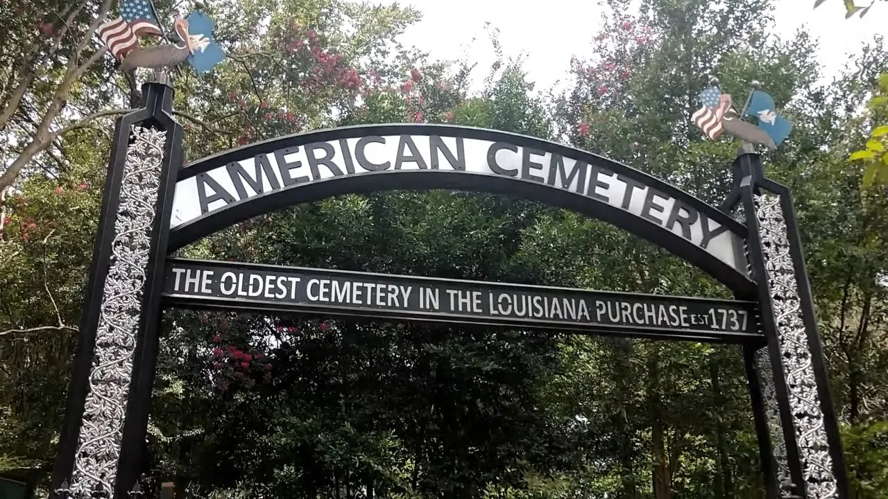 Oldest Cemetery In Louisiana Purchase - American Cemetery