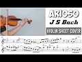 Free Sheet Arioso - J S Bach Violin Sheet Music