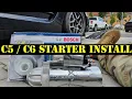 How to change C5 C6 Corvette Starter How to fix corvette intermediate no start issue
