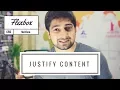 Flexbox series - Justify content
