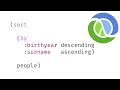 Clojure sort by multiple keys with different orderings