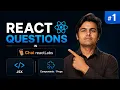 JSX React Interview Questions React Labs by chaiaurcode