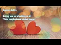 Download Lagu Lirik lagu Regina \u0026 Judika - Making love out of nothing at all