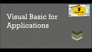 VBA Part 1 - Introduction to VB Editor