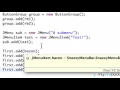 Learn Java Tutorial 1 42 Creating Sub Menus