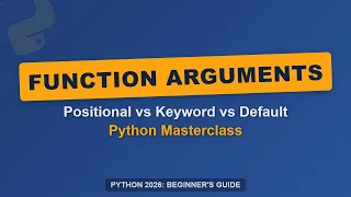 Python Function Arguments Explained Positional Keyword Default