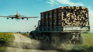 sisu kills 2 planes with a truck sisu road to revenge clip