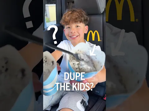 GUESS the McDonald's DUPE!! McFlurry + Soft Serve Cone! #shorts