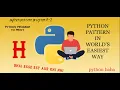 python pattern program to print star in H shape