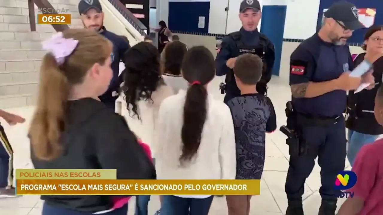 Governo de SC sanciona lei que garante mais segurança nas escolas