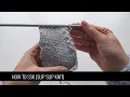 HOW TO DO SSK SLIP SLIP KNIT DECREASE A KNITTING TUTORIAL FROM KNITS PLEASE