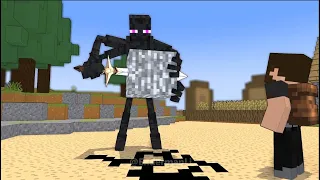 Help Enderman Pull the Sword from Bedrock!
