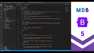 MDB 5 - Manual installation Bootstrap 5 Material Design 2 0