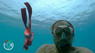 #177 Sadly Real BAD STUFF happens in BLUE HOLES | Deans Blue Hole BAHAMAS | Sisu Leopard 45 Cat