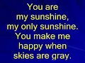 Download Lagu You Are My Sunshine karaoke