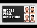 Lagu VeChain UFC 322: Pre-Fight Press Conference