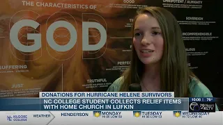 Lufkin church collects Helene recovery donations to send to North Carolina