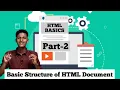 Basic Structure of an HTML Document HTML Basics for Beginners Web Design Part 2 Safeonnet