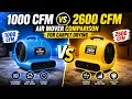 1000 CFM vs 2600 CFM Air Mover Comparison for Carpet Drying