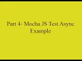 Using Async in Mocha JS