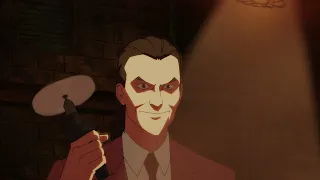 invincible vs da sinclairs cyborgs fight scene invincible s01 e06