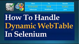 How To Handle Dynamic WebTable In Selenium WebDriver Java