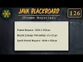 126 JavaBlackboard JFrame Baslik cubugu ve contentPane Boyutlari