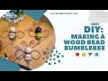 How to Make Wooden Bead Bees crafts handmade Summer Fun