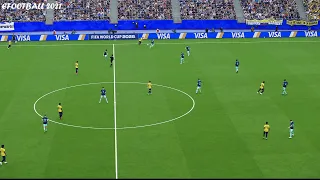 eFootbal 2021 Ecuador vs Germany. Video Game Simulation - Full Match