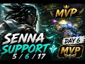 Senna Support P Gameplay Bronze to Diamond Climb Ranked Solo Queue