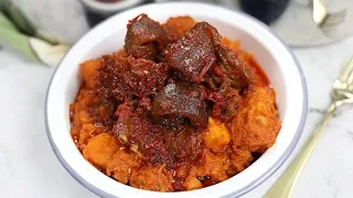 delicious nigerian yam pottage and pepper sauce asaro and ata dindin sisi jemimah