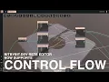 Introducing Control Flow in Rete Visual Programming Editor For 3D Games CAD Simulations