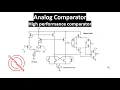 Analog Comparator high performance Differential Amplifier