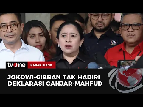 Jokowi dan Gibran Tidak Terlihat di Deklarasi Bacawapres Mahfud MD, InI Kata Puan