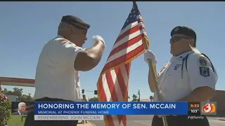 Locals pay their respects to McCain at mortuary