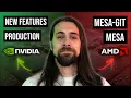 Linux Drivers TESTED - AMD NVIDIA Benchmarks mesa-git New Features etc