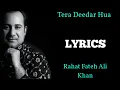 Download Lagu TERA DEEDAR HUA (LYRICS) | RAHAT FATEH ALI KHAN | PRITAM, SAYEED Q | EMRAAN H, ESHA G | JANNAT 2 N,L