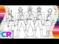Power Rangers Samurai Coloring Pages Power Rangers Squad of Heroes
