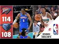 El THUNDER remonto 29 puntos tras lesion de JA MORANT y ganan a los GRIZZLIES Ponen serie 3-0 NBA